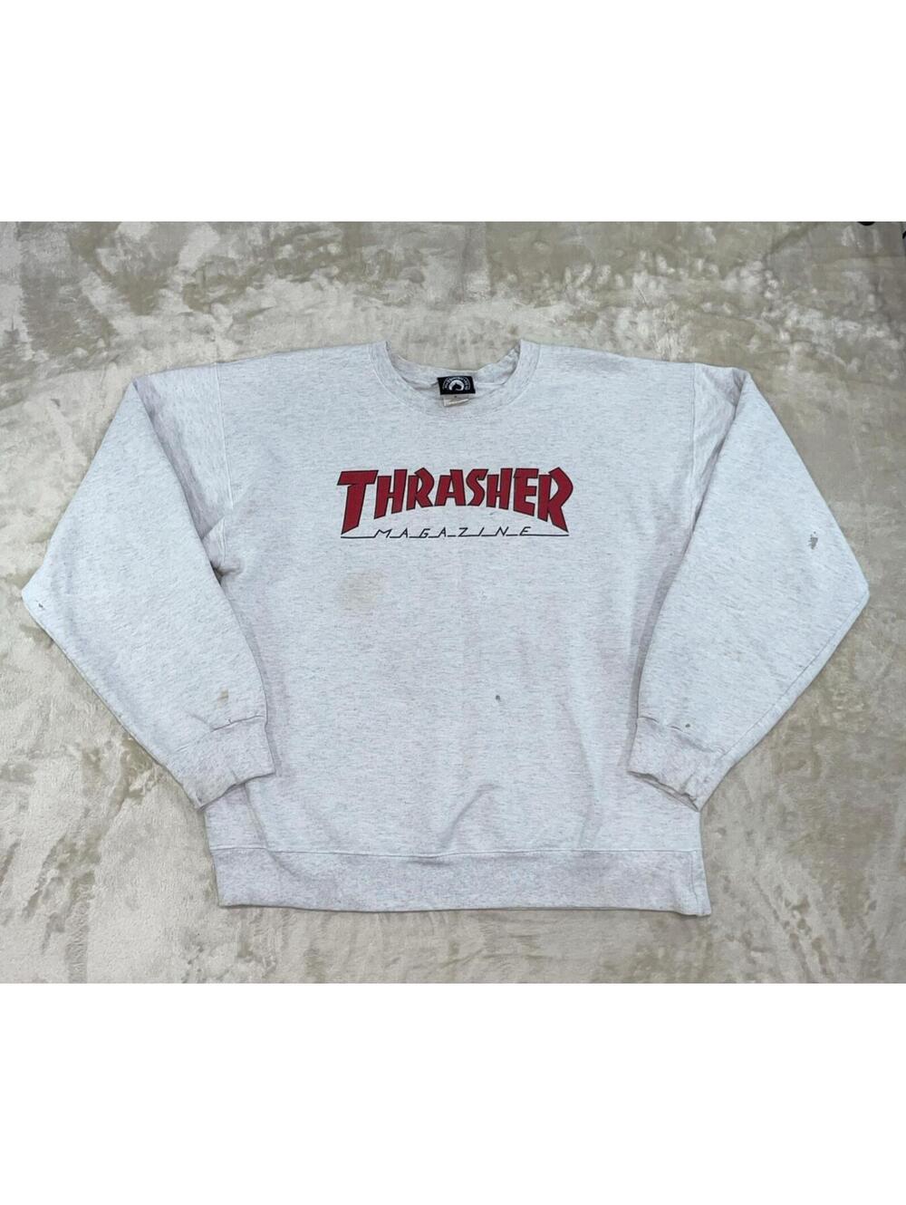 Thrasher Magazine Sweatshirt Mens Medium Skate Crewneck Pullover Skateboard Y2K